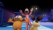 Nachts werden die Häschen-Pantoffeln lebendig und jagen Garfield.