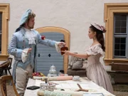 Egbert bittet um Sarahs Hand.
