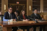 (v.l.n.r.) Dr. Jason Bull (Michael Weatherly); Taylor Rentzel (MacKenzie Meehan); Benny Colón (Freddy Rodriguez)