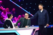 (v.l.n.r.) Eko Fresh; Ralf Schmitz; Steven Gätjen