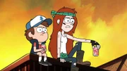 (L-R) Dipper Pines and Wendy Corduroy
