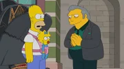 (v.l.n.r.) Homer; Maggie; Fat Tony