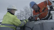 Tor Arne and Roger during a rescue. (National Geographic)
