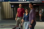 (v.l.n.r.) Jesse Boone (Noah Mills); Lucy Tara (Yasmine Al-Bustami); Kai Holman (Alex Tarrant)