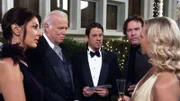 Der gewissenlose Versicherungschef Ian Blackpoole (Kevin Tighe, l.) ist verantwortlich für den Tod von Nates (Timothy Hutton, r.) kleinem Sohn. Um sich zu rächen, schleusen sich Nate, Sophie (Gina Bellman, l.) und Eliot (Christian Kane) in die Eröffnungsfeier für ein Museum ein. Nates Exfrau und Kunstexpertin Maggie (Kari Matchett, r.) steht ihnen dabei im Weg.