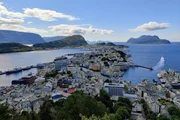 Alesund von oben. Alesund von oben.