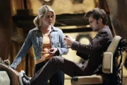 DAVID TENNANT as The Doctor and BILLIE PIPER as Rose DOCTOR WHO SERIES 2 EMBARGO - THIS IMAGE CANNOT BE USED BEFORE BBC'S TRANSMISSION DATE WARNING This image may only be used for publicity purposes in connection with the broadcast of the programme as licensed by BBC Worldwide Ltd. & must carry the shown copyright legend. It may not be used for any commercial purpose without a license from the BBC.