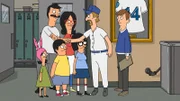 Louise (l.), Bob (2.v.l.), Gene (3.v.l.), Linda (m.), Tina (3.v.r.), Torpedo (2.v.r.)