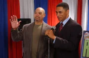 Reggie Jackson (Reggie Jackson, l.) und Conservation Official (D.J. Lockhart-Johnson)