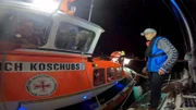 Seenotrettungsboot Erich Koschubs und Havarist.