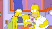 (v.l.n.r.) Marge; Bart; Homer