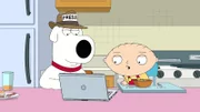 Brian Griffin (l.); Stewie Griffin (r.)