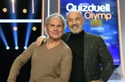 Die Kandidaten des Teams "Männer": Uwe Ochsenknecht (l.) und Heiner Lauterbach (r.), beide Schauspieler.