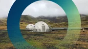 Perfekte Bedingungen: Über diese Iglus in Island wird CO2 tief in die vulkanische Erde gepumpt, wo es versteinert und dauerhaft bleibt.