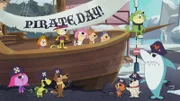 Oben, v.li.: Brain, Top Cat, Choo-Choo, Fancy-Fancy, Benny the Ball, Spook. Unten, v.li.: Squiddly Diddly, Touché Turtle, Loopy De Loop, Ruff., Reddy, Jabberjaw.