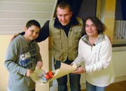 Trödelprofi Otto Schulte mit Karin und ihrem Sohn Alex.