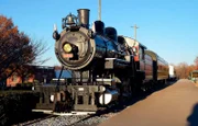 Dampflok im Transportation Museum in Spencer, North Carolina.