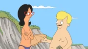Nachdem er den städtischen Nudistenstrand entdeckt hat, kündigt der verabscheuungswürdige Gesundheitsinspektor Hugo (r.), der Bob und Linda (l.) immerzu quält, seinen Job. Anfangs freuen sich die beiden darüber, doch dann kommt alles ganz anders ...