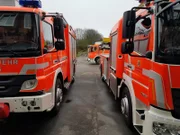 Fire engines.