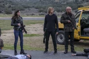 (v.l.n.r.) Kensi Blye (Daniela Ruah); Marty Deeks (Eric Christian Olsen); Sam Hanna (LL Cool J)