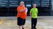 Louis Fouquet III and Jeff Bui, owners of J's Restaurant. Jeff is also the chef at the restaurant, as seen on Restaurant: Impossible, season 18.