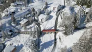 Parsennbahn auf dem Palüda-Viadukt.