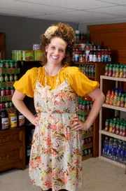 Callie with her stockpile.