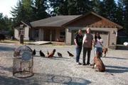 The Brewer Family: Sonya, Steve, Shae, and pets.