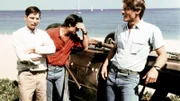 Der Ex-Rockmusiker Larry Bloom ist bei einem Unfall in den Tod gestürzt. Murray (Thom Bray, li.), Nick (Joe Penny) und Cody (Perry King, re.) konnten den Mordanschlag nicht verhindern.
