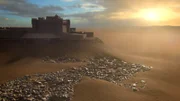 Draining the waters around Alexandria Harbor reveals thousands of granite blocks scattered across three acres, all that remains of The Pharos Lighthouse, one of the Seven Wonders of the Ancient World. (Mallinson Sadler Productions Ltd)