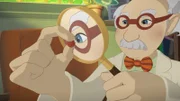 Doc Dudley inspiziert einen der unbekannten Samen, die Harvey und Zoé ihm gebracht haben.