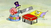 v.li.: Gary, SpongeBob