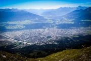 Ausblick vom Hafelekar auf Innsbruck