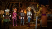 Morgan und die Freunde der Tafelrunde beschließen, das Zauberschwert Excalibur gegen den gefangenen Merlin einzutauschen.