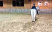 Natürlich weiß Anna, wo vorne und hinten ist. Aber sie will testen, ob Deutsche Reitponys nicht nur sportlich, sondern auch brav und geduldig sind.