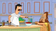 Bob (l.) tritt in einer Fernsehshow in einer Kochreihe auf - doch Gene (r.) stiehlt ihm mit seiner Sasquatch-Maske die Show. Ein heftiger Streit zwischen den beiden bricht aus ...