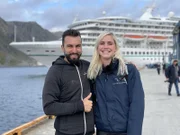 Die "Grand Lady" in Honnigsvag/Nordkap/Norwegen. Ausflug: Quadtour mit Reiseleiter Dragan und Caro.