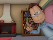 Jon ist entsetzt. Er will, dass Garfield die Mäuse verjagt, und nicht ihr Freund wird.