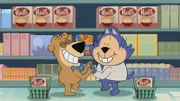 v.li.: Boo-Boo Bear, Benny the Ball
