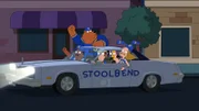 (v.l.n.r.) Cleveland Brown; Tim der Bär; Federline Jones; Holt Richter; Kendra Krinklesac