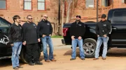 The Tennessee Wraith Chasers talking in front of Preston Castle.