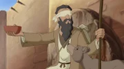 Der blinde Bartimäus hofft auf Heilung durch Jesus.