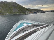 Die "Grand Lady" in Honnigsvag/Nordkap/Norwegen.