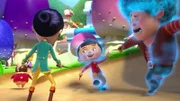 Pinocchio (Mitte), Sophia (vorne li.) und Luzio spielen am liebsten das Magiespiel.