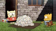 Moon und Ollie mit viel Wolle