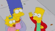 (v.l.n.r.) Maggie; Marge; Bart