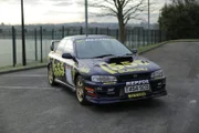 Sheffield - Finished Subaru in the car park of the Doubletree Hilton hotel.