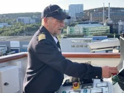 Die "Grand Lady" in Tromsø/Norwegen. Auslaufen mit Kapitän Morten Hansen.