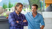 Markus (Sebastian Ströbel, l.) und Tobias (Markus Brandl, r.) freuen sich auf ihr gemeinsames Männerwochenende.