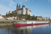 Das Kreuzfahrtschiff „MS Katharina von Bora“ vor Meißen.